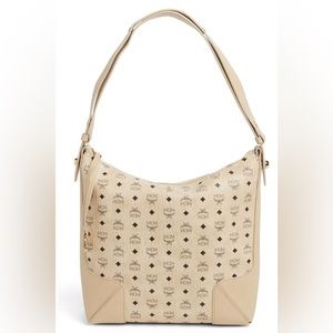 MCM Aren Visetos Medium Hobo Bag